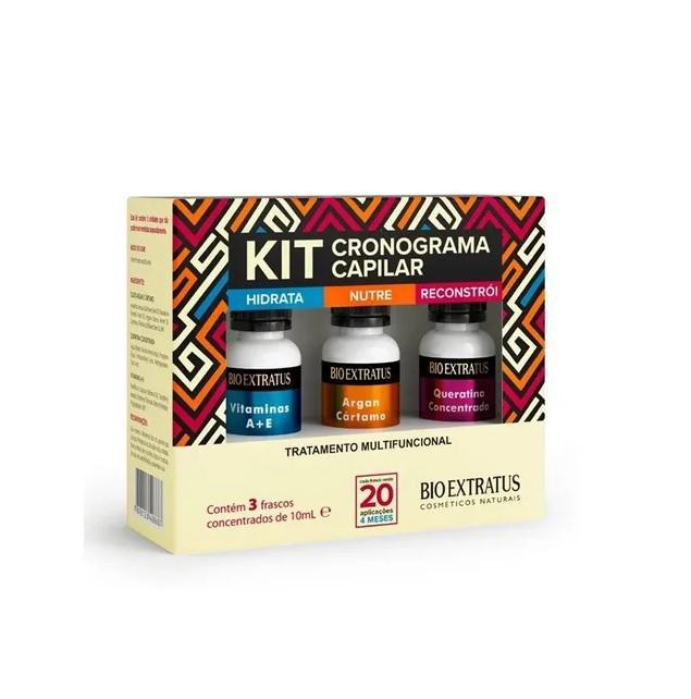 Miniatura Kit Cronograma Capilar + Máscara Jaborandi 1Kg Bio Extratus
