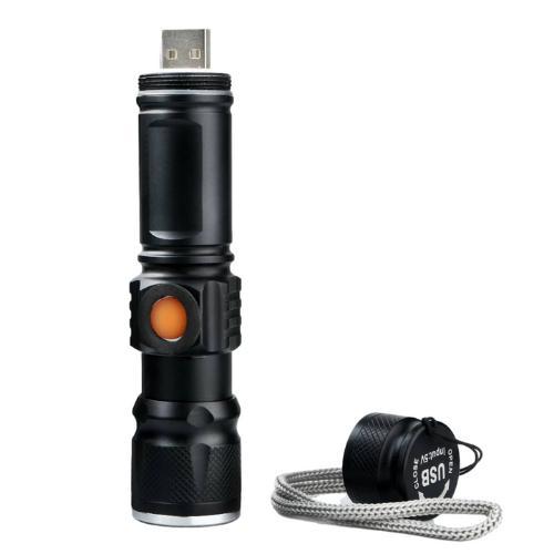 Mini Lanterna Led T6 Super Forte Usb Recarregável Portátil