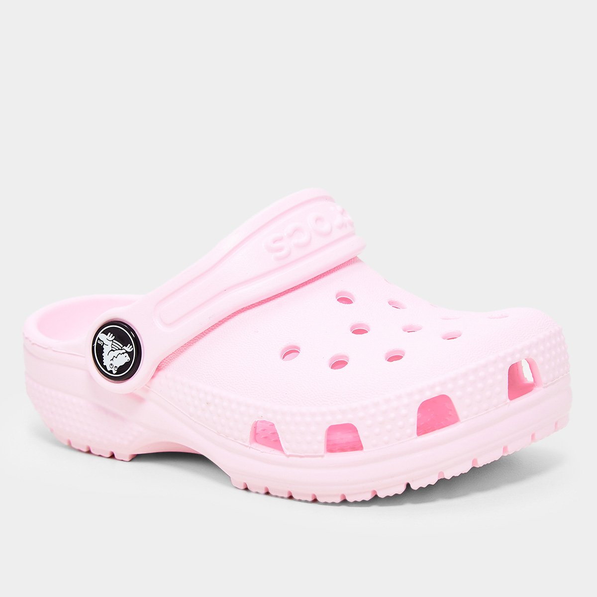 Miniatura Crocs Infantil Classic Clog Feminino Rosa Claro - 22