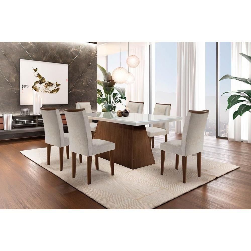 Miniatura Kit 2 Cadeiras Sala Jantar Lunara Madeira 2 Un Capuccino-grafite - Rufato