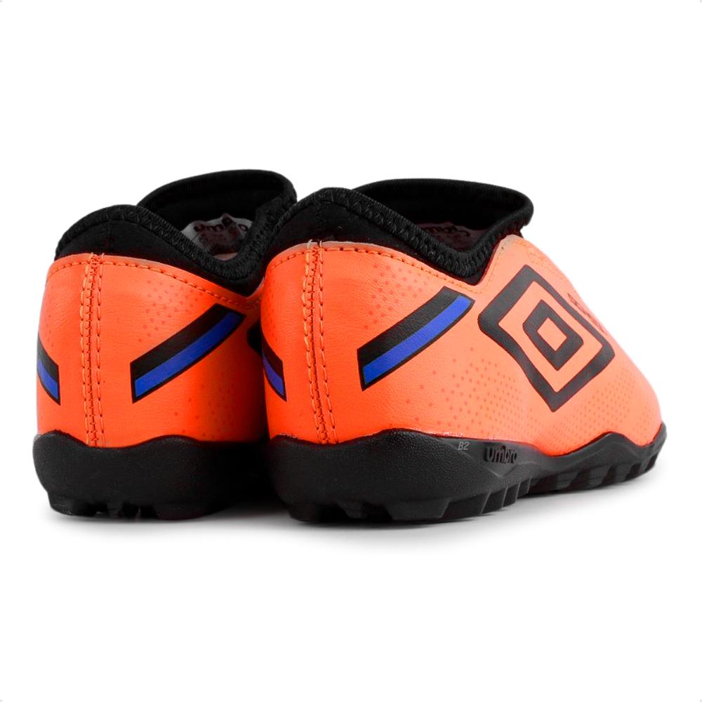 Miniatura Chuteira Society Umbro Sense Kids Laranja / Preto - 33