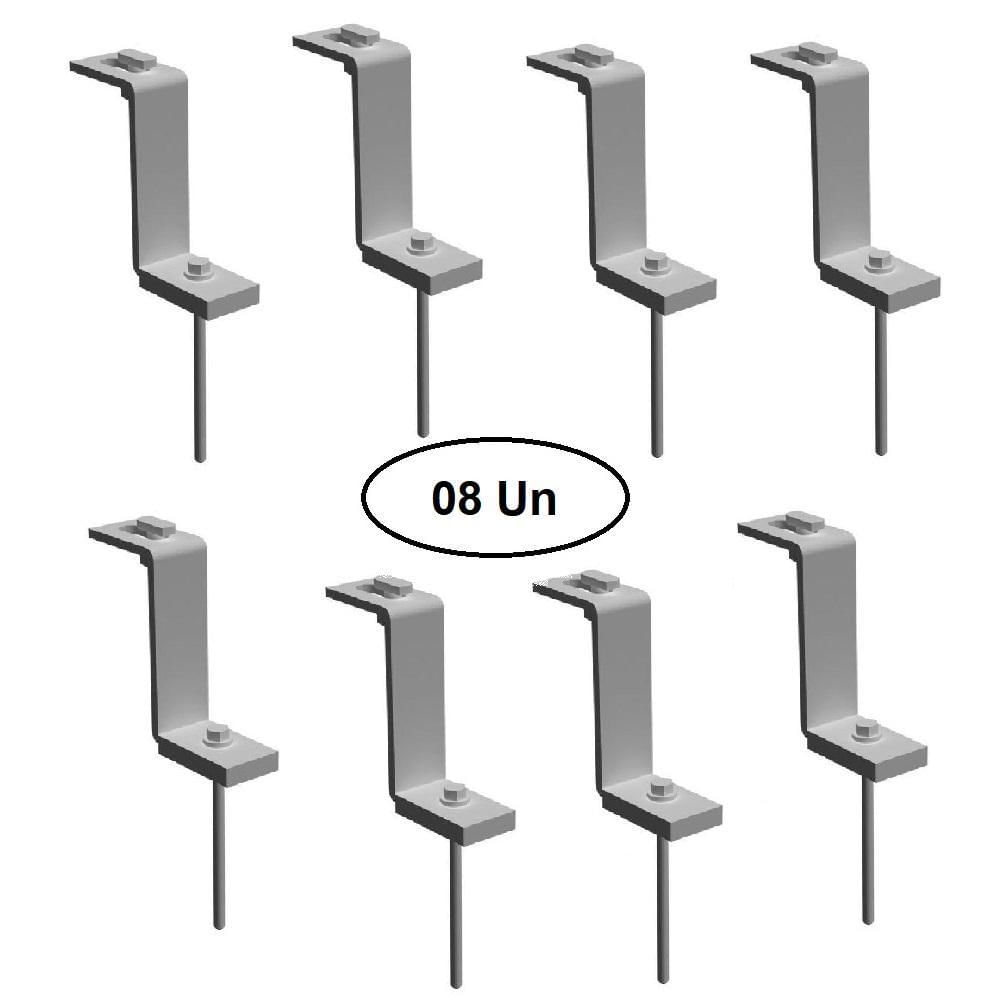 Miniatura Estrutura Suporte Z Fixador Placa Painel Solar Alumínio E