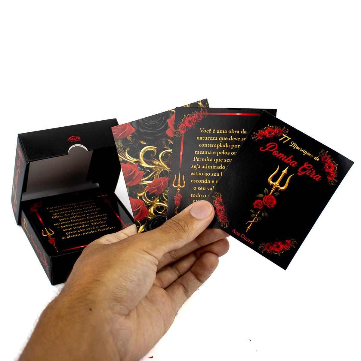 Miniatura Kit Com 2 Box 77 Mensagens Diárias De Pomba Gira E Exu