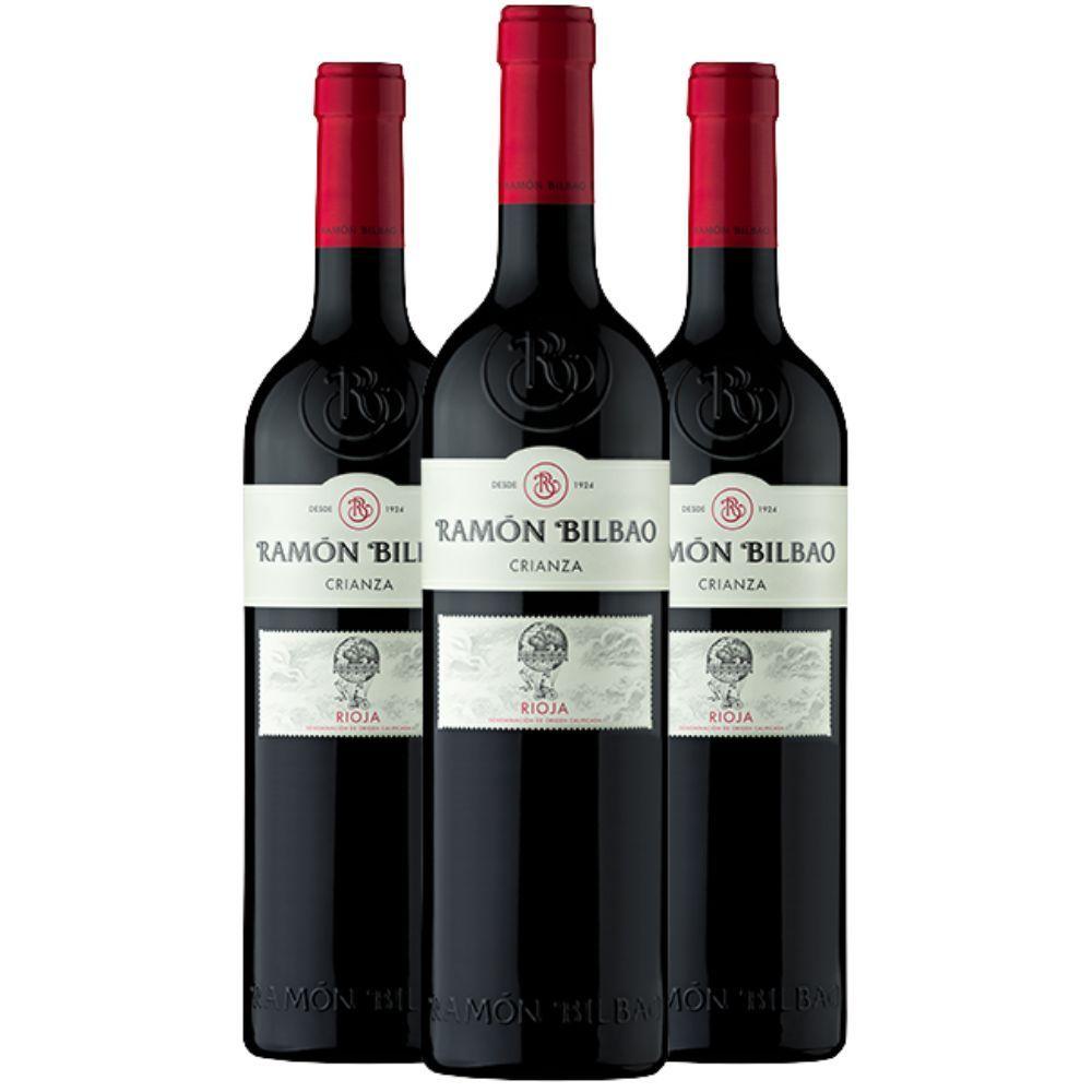 Miniatura Vinho Tinto Ramón Bilbao Crianza Tempranillo 750ml (3 Und)