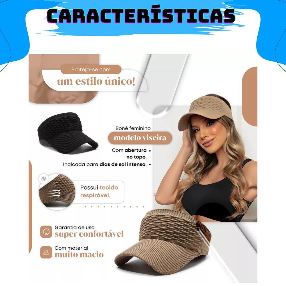 Miniatura Viseira Aba Longa Boné Moda Blogueira Respirável Amarelo
