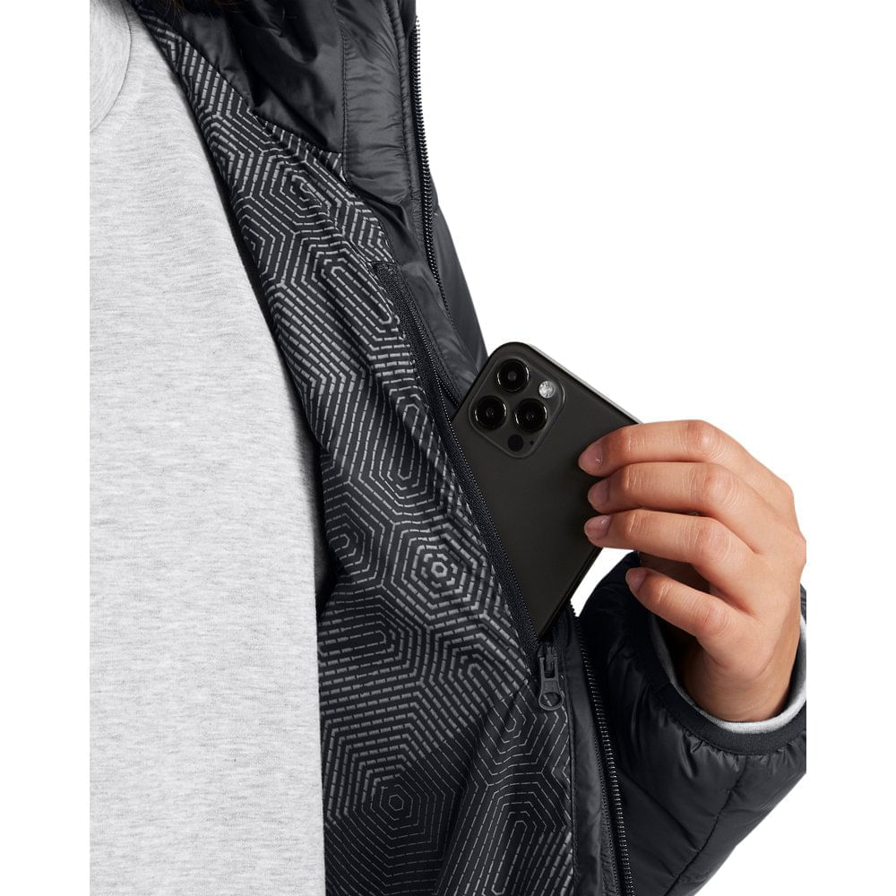 Miniatura Jaqueta Feminina Under Armour Legend Down Hooded Preto - G