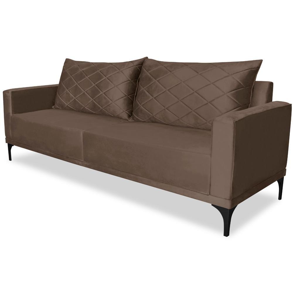 Sofa Living 2 Lugares Nori 160cm Veludo Deluxe 2231 Ezz 2231