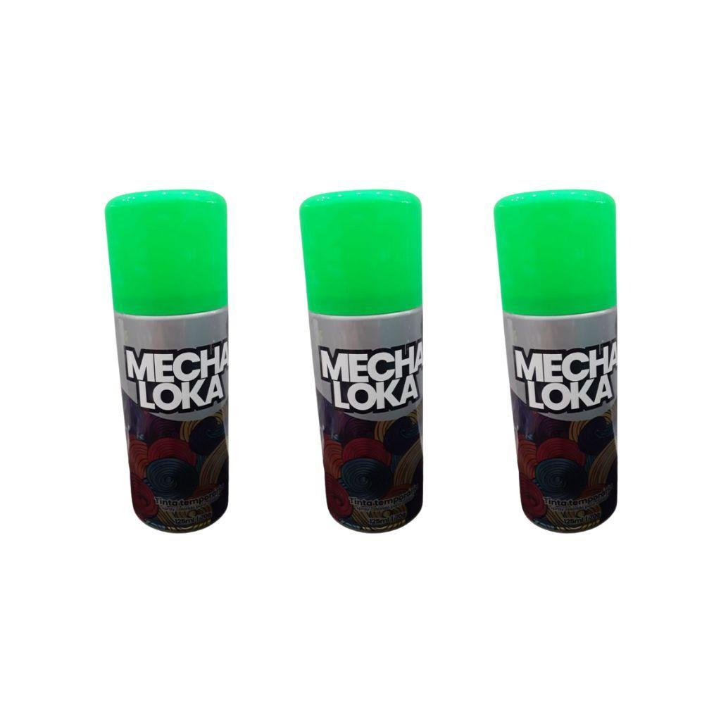 Miniatura Tinta Temporaria Cabelo Mecha Loka 125Ml Verde Neon - 3Un