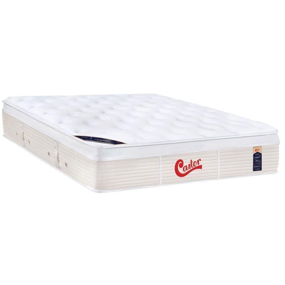 Miniatura Colchão Queen Molas Ensacadas Visco Gel Pocket Gold Star Vitagel Euro Pillow (158x198x32) - Castor