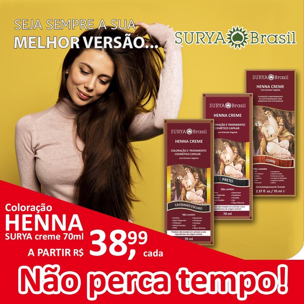 Miniatura Henna Surya Creme Vermelho 70Ml