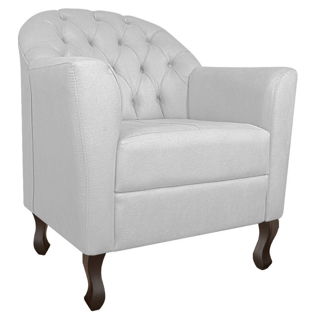 Miniatura Kit Diva Recamier Diana 185Cm Lado Direito E 02 Poltronas Julia Suede - Amarena Móveis Branco