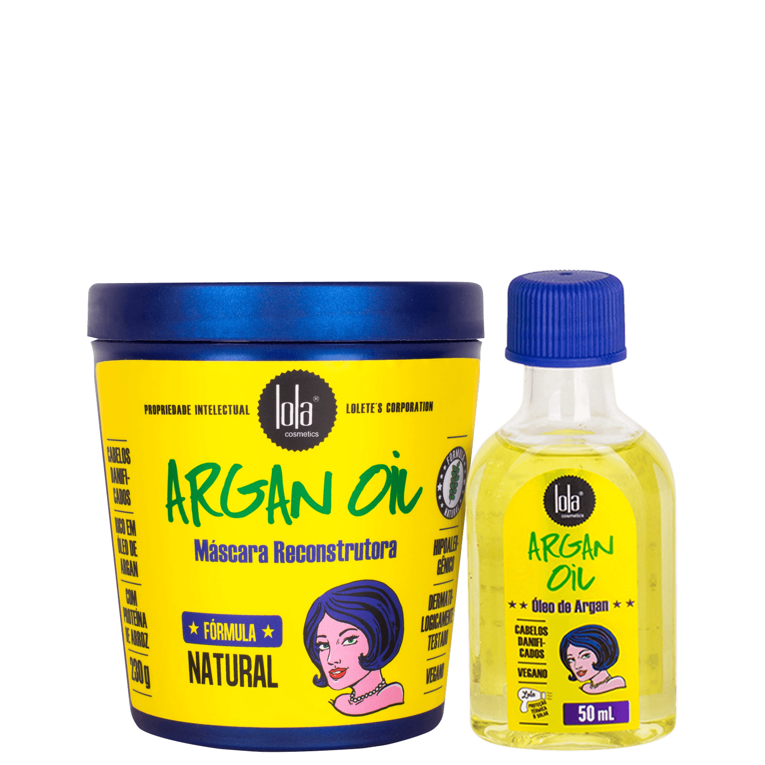 Miniatura Kit Lola Cosmetics Argan Oil Home Care Duo (2 Produtos)
