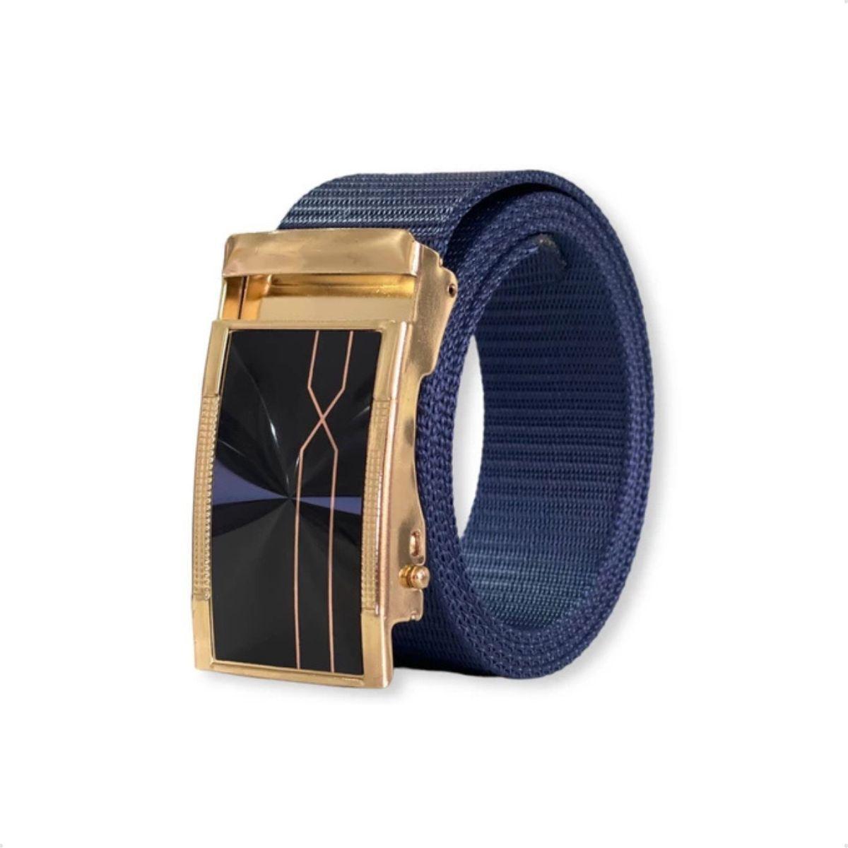 Miniatura Cinto Masculino De Nylon 1,20M Com Fivela - Azul - 120Cm