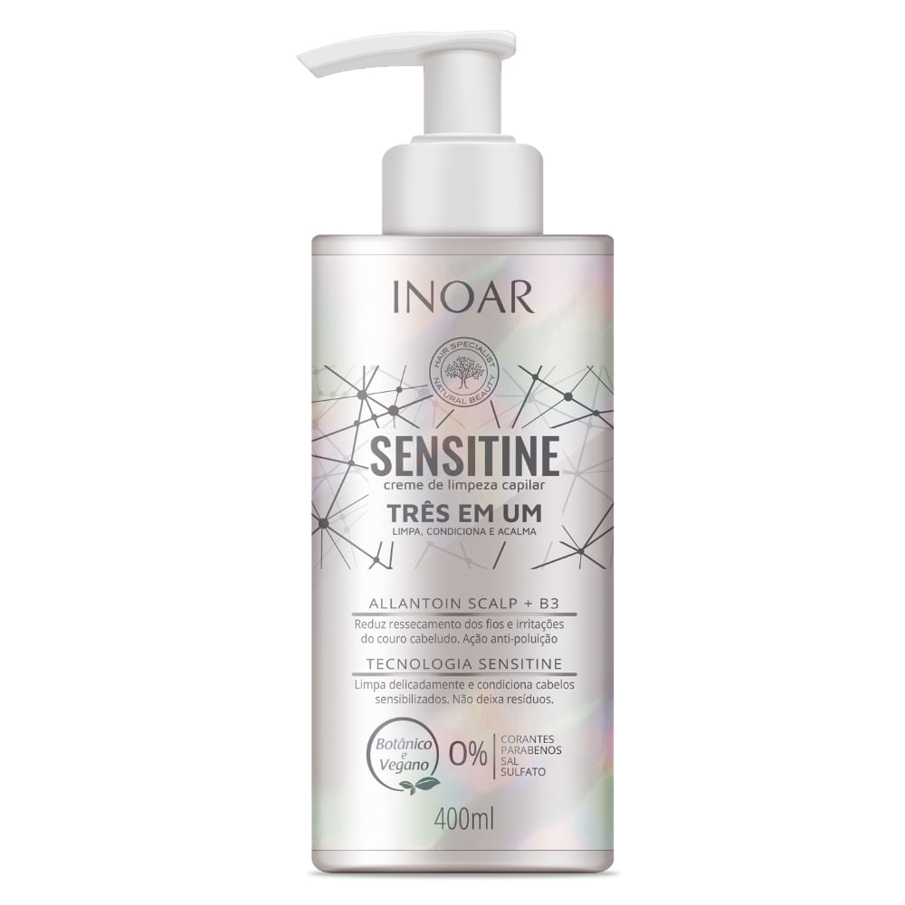 Miniatura Creme de Limpeza Capilar Sensitine Inoar 400ml