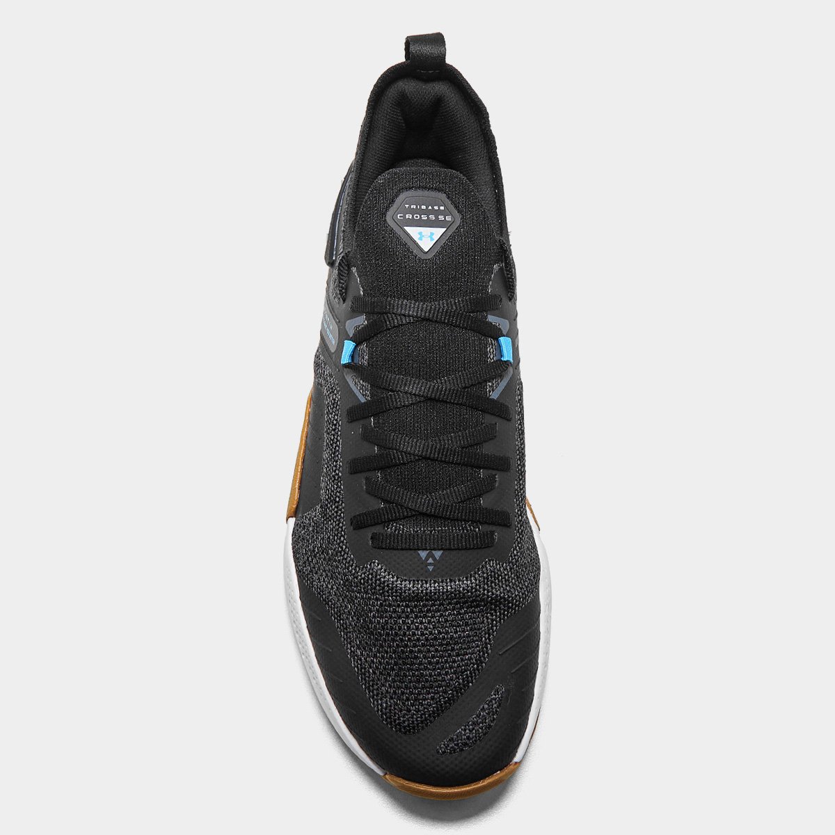 Miniatura Tênis Under Armour Tribase Cross Se Masculino Preto+Azul - 34