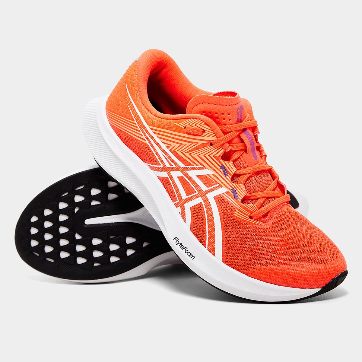 Miniatura Tênis Asics Hyper Speed 5 Feminino Vermelho+Branco - 34