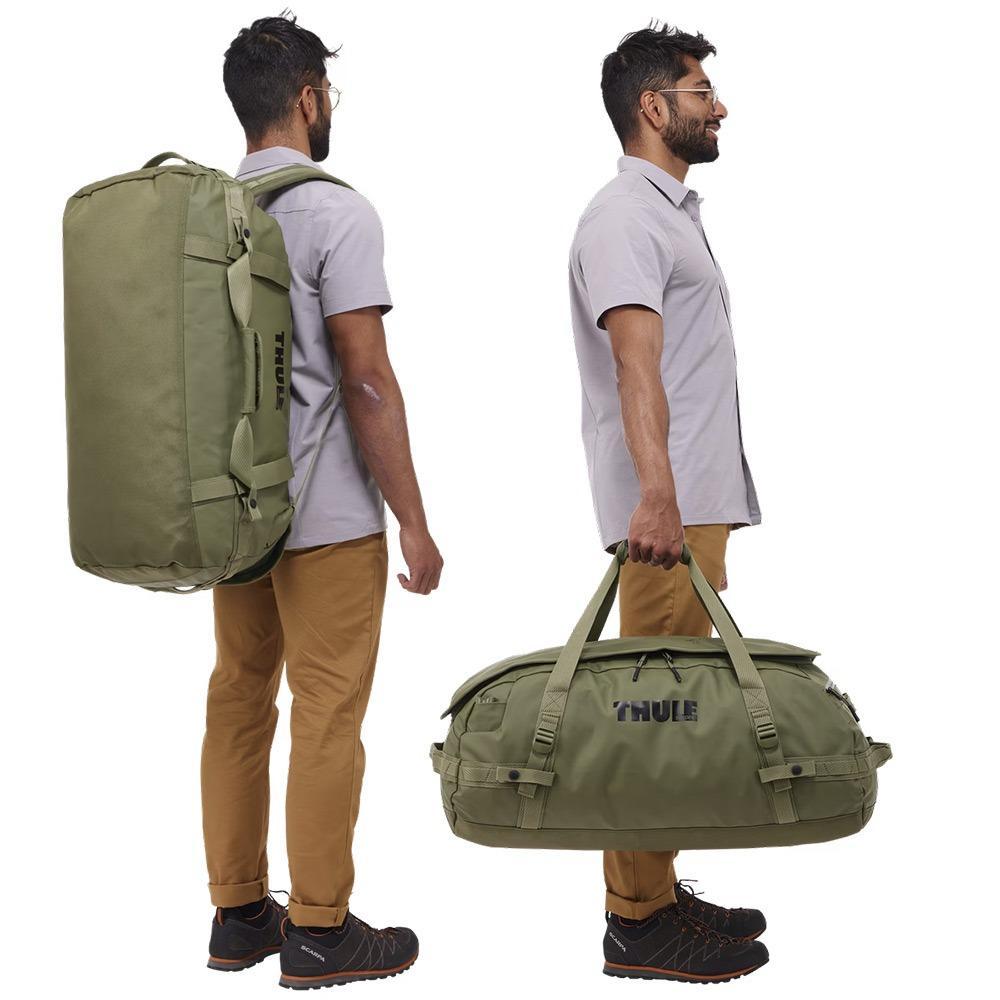 Miniatura Bolsa Viagem Duffel Thule Chasm 70L - Verde Olivine