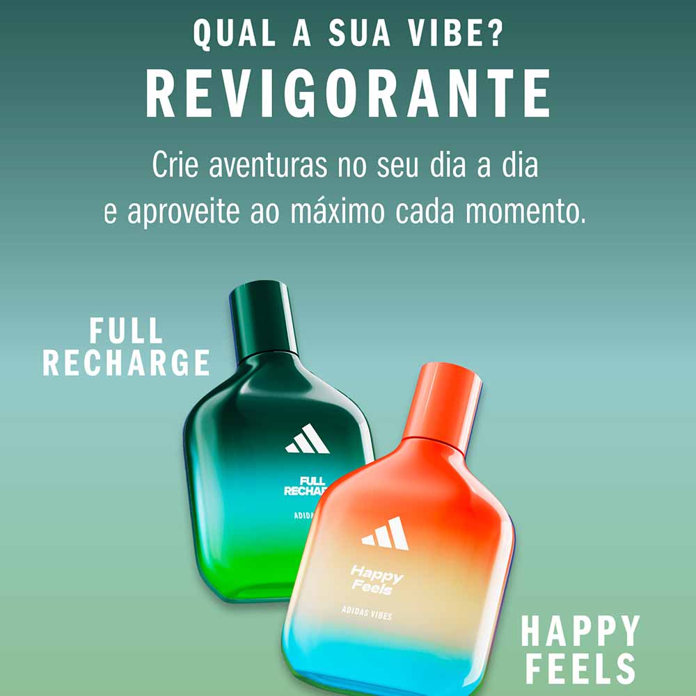 Perfume Vibes Full Recharge Adidas Masculino Eau de Parfum 30ml