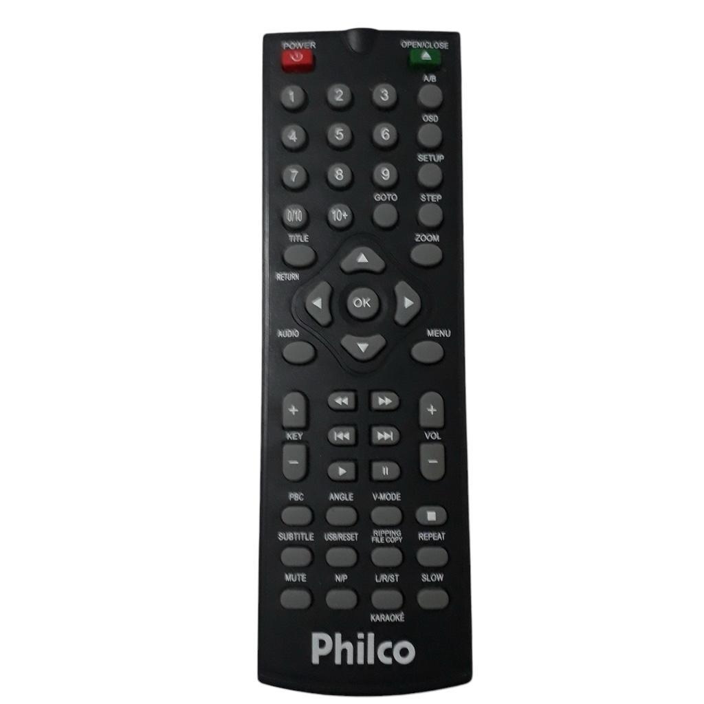 Miniatura Controle Remoto Dvd Philco Karaokê Ph154 Ph156 Ph192 Ph150