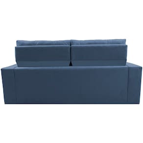 Miniatura Sofá 3 Lugares Cama Inbox Clean com Assento Retrátil e Encosto Reclinável em Tecido Velusoft - 190cm de Largura Azul
