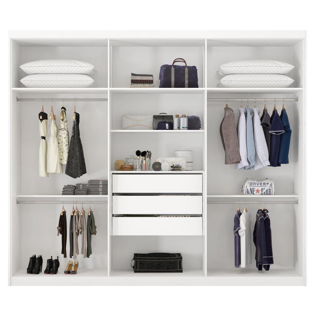 Miniatura Conjunto Quarto Guarda Roupa E Comoda Caroline Branco