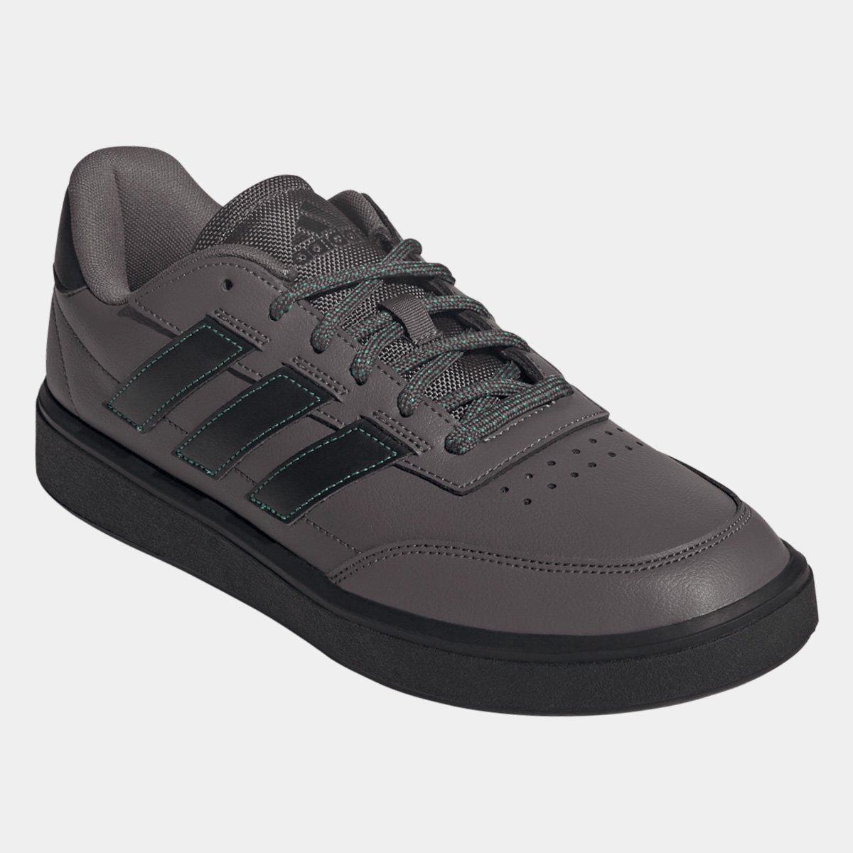 Miniatura Tênis Adidas CourtBlock Masculino Cinza+Preto - 37