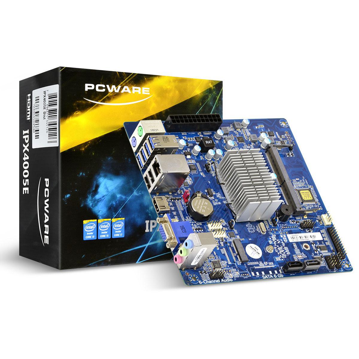 Miniatura Placa Mae J4005 Ipx40050E1 Com Processador Integrado 10/100