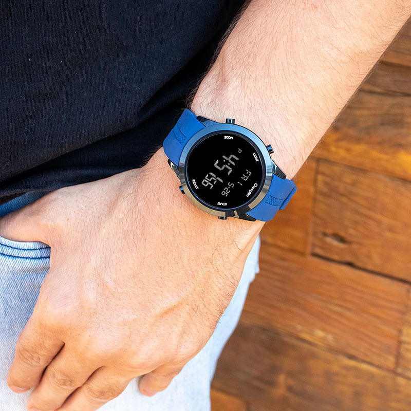 Miniatura Relógio de Pulso Masculino Champion Esportivo Digital Azul CH40259A