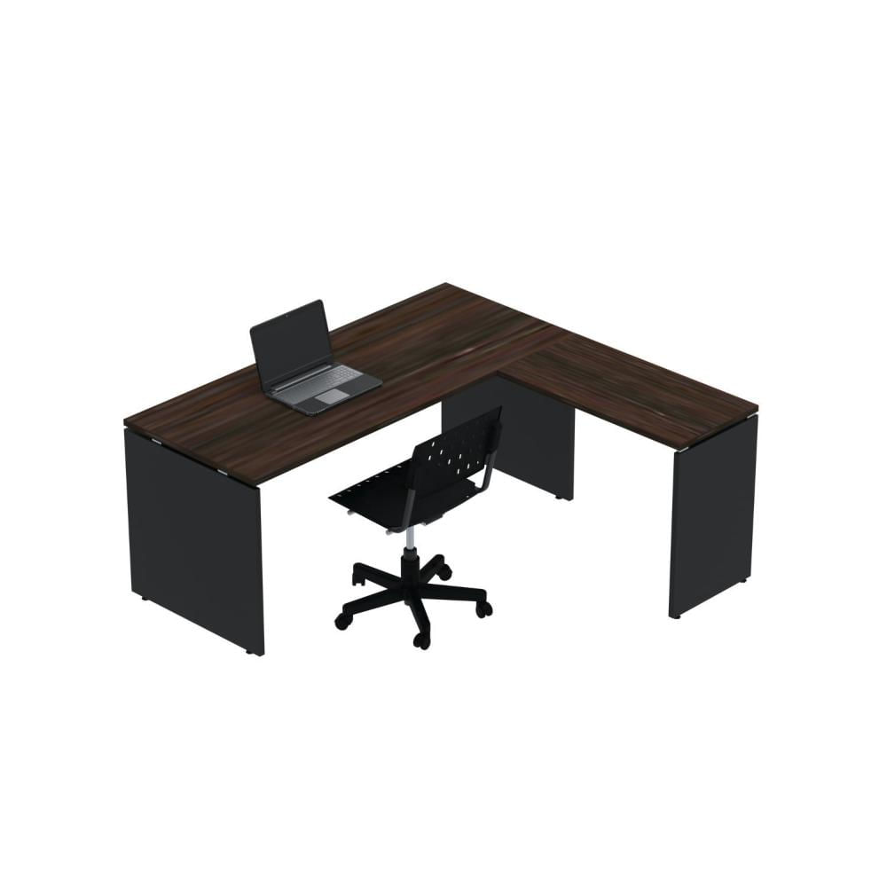 Miniatura Complemento de Mesa Pé Painel Linha P25 Escalrlate/Preto