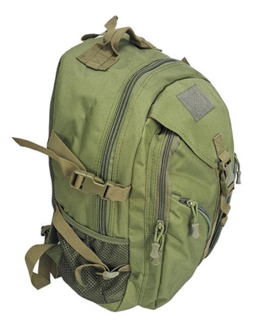 Miniatura Bolsa Mochila Resistente Trava No Peito Cor Verde 40L Viajem