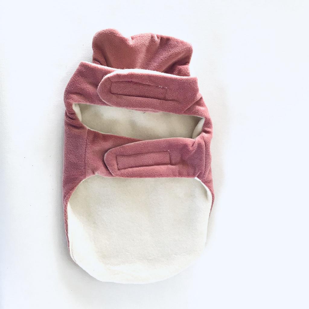 Miniatura Roupa De Pet Capa Plush Lisa Rosa Fabrica Pet Tamanho 00