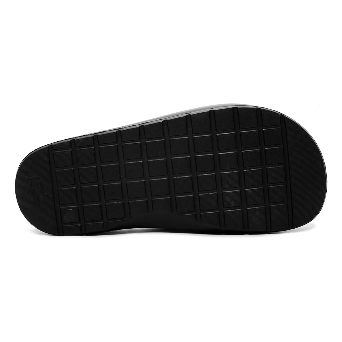 Miniatura Chinelo Slide Lacoste Server Feminino Preto+Branco - 33
