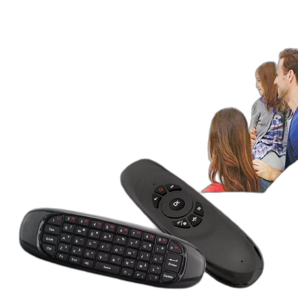 Controle Mini Teclado Air Mouse Wireless Sem Fio Android Tv