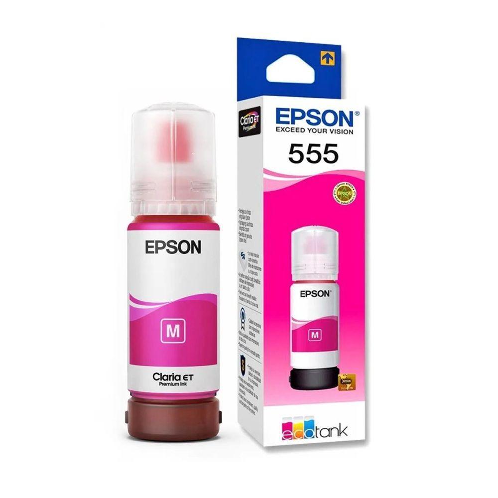 Miniatura Refil Epson 555 Magenta T555 L8180 T555320 Original 70ml