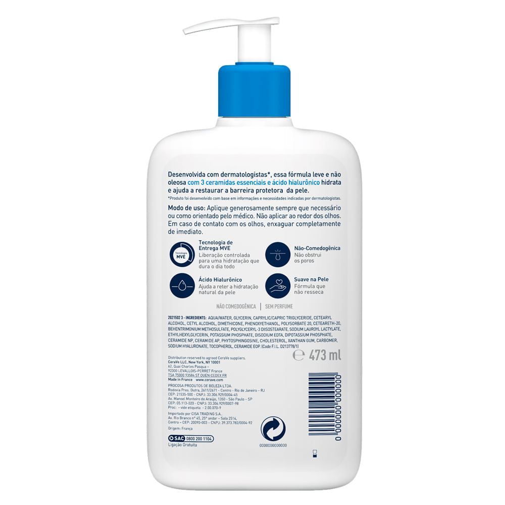 Miniatura Loção Corporal Hidratante CeraVe 473ml