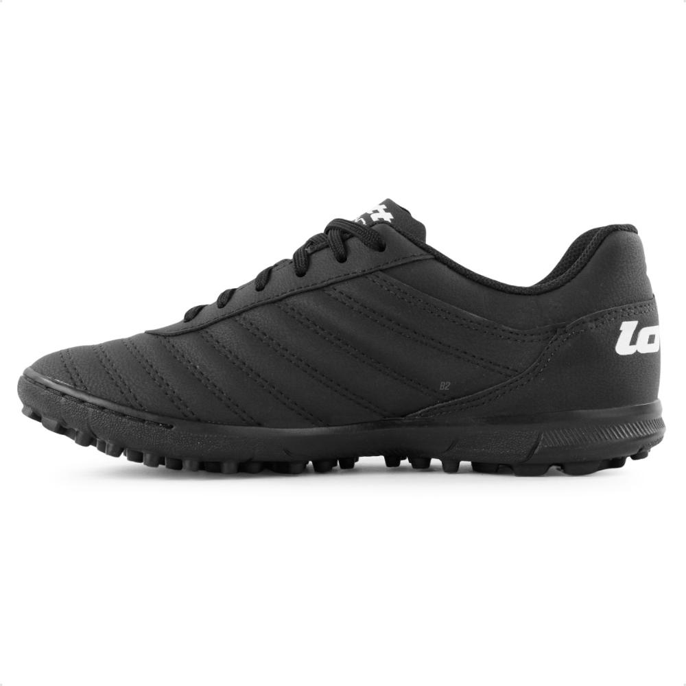 Miniatura Chuteira Society Lotto Stadio Origin B500 Masculina Preto / Verde - 38