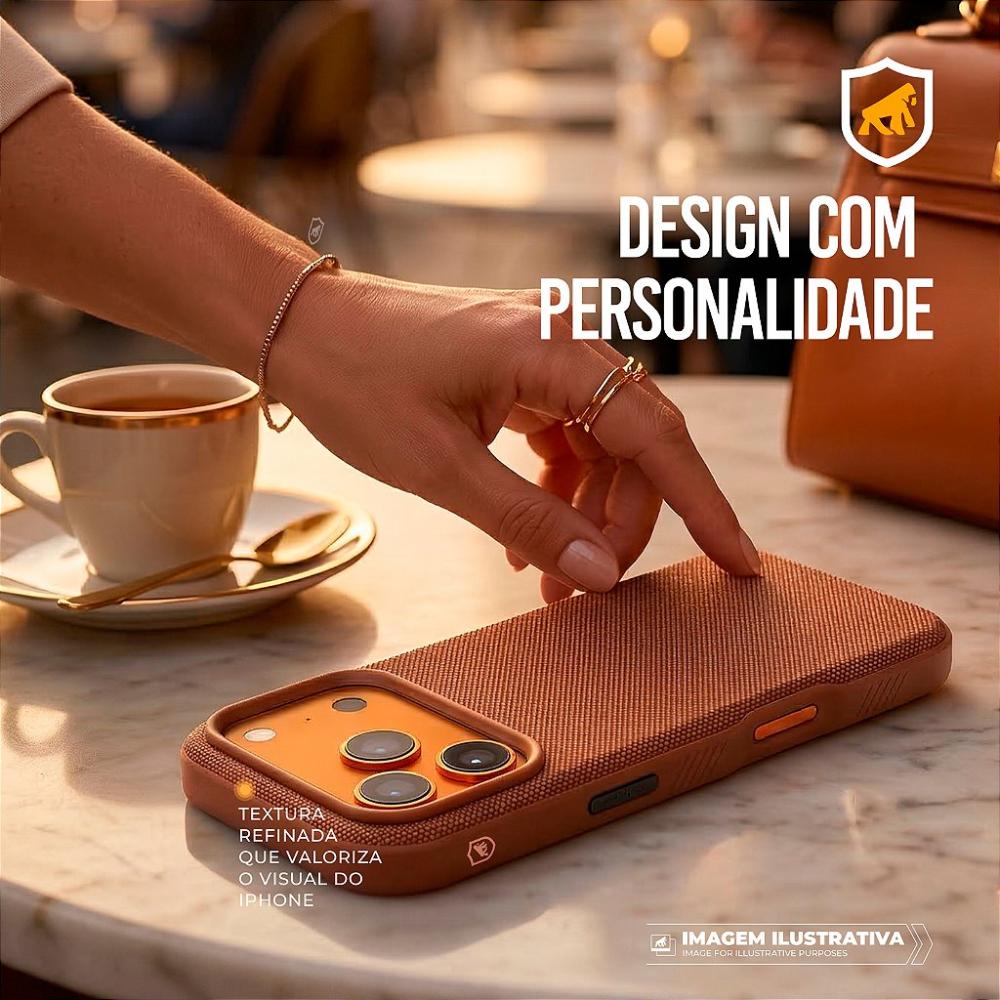 Miniatura Capa para iPhone 17 Pro Max - Woov - Marrom - Gshield