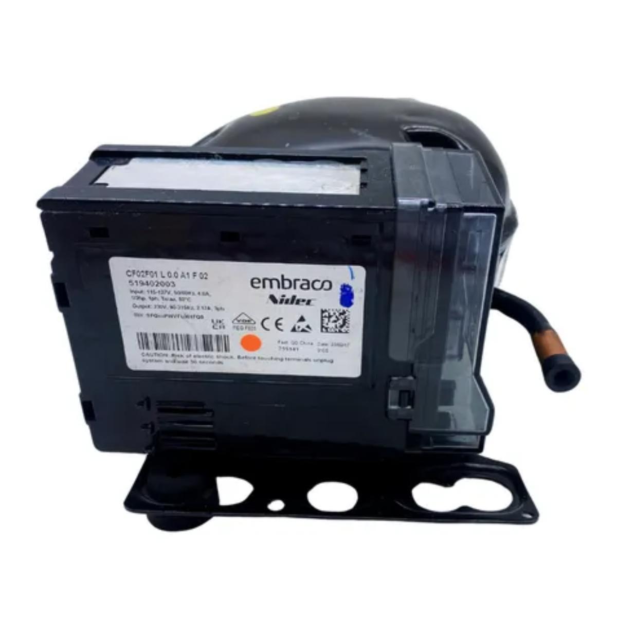 Miniatura Compressor Embraco Inverter 1/5 R-600 Bivolt Fmsa11C