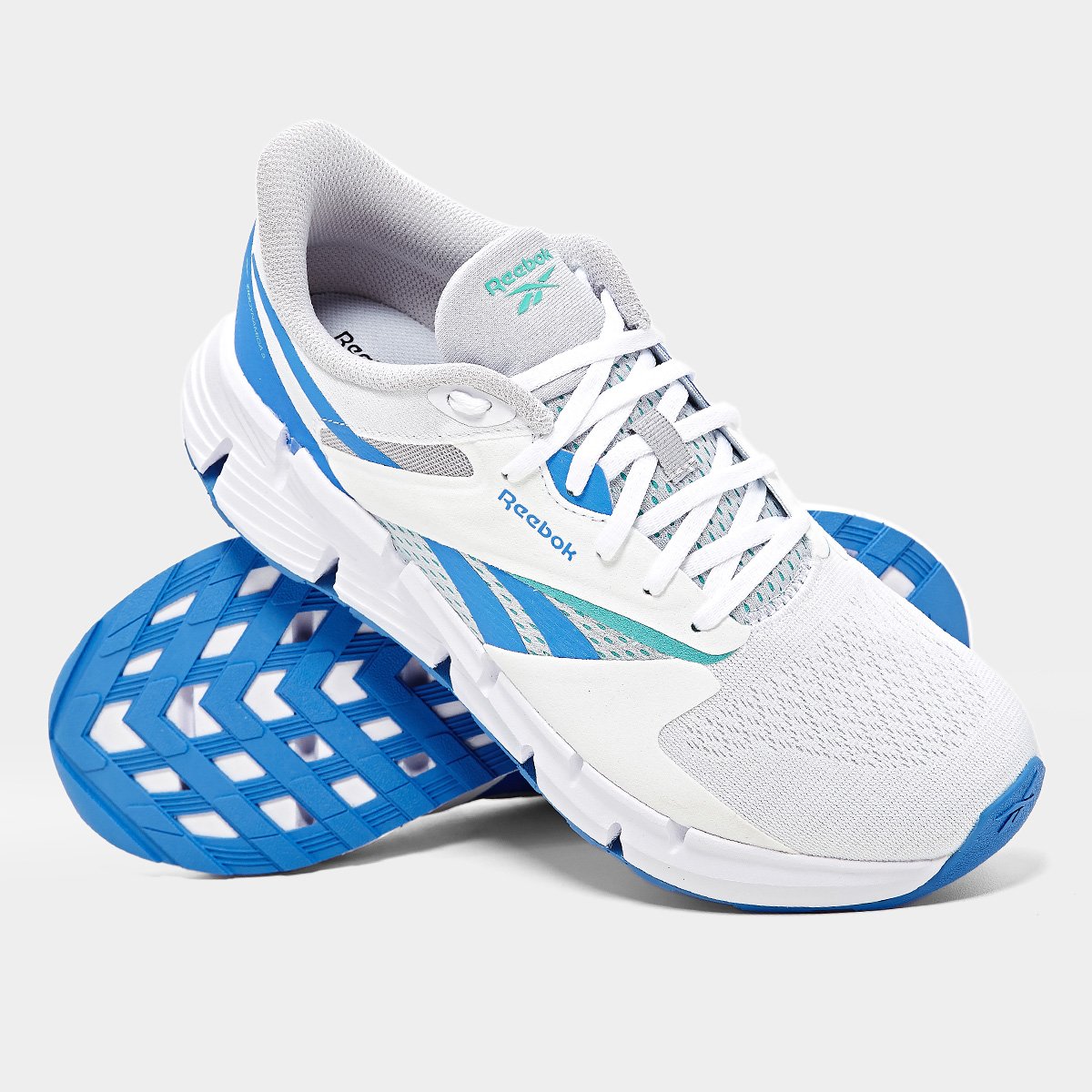 Miniatura Tênis Reebok Zig Dynamica 5 Masculino Branco+Azul - 40