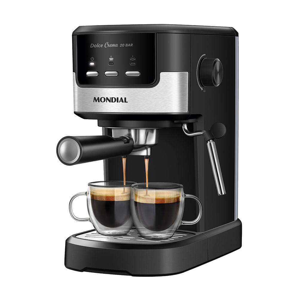 Miniatura Cafeteira Espresso Dolce Crema 20 Bar Mondial C-20-EC 127V