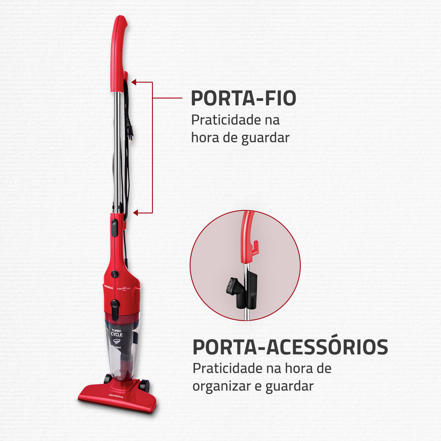 Miniatura Aspirador de Pó Mondial Turbo Cycle AP-36 127V