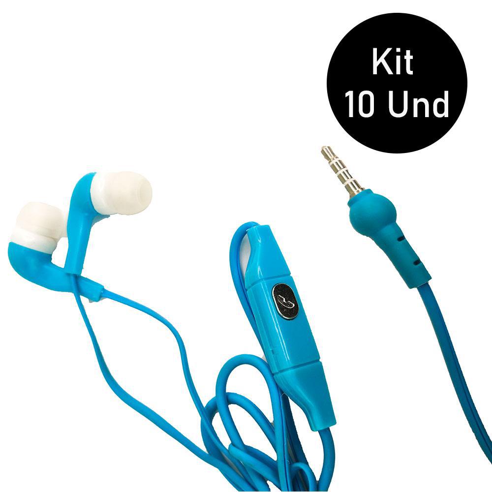 Miniatura Fone De Ouvido Microfone Celular Atacado Home Office Kit 10 Und Som Smartphone Notebook Computador P2