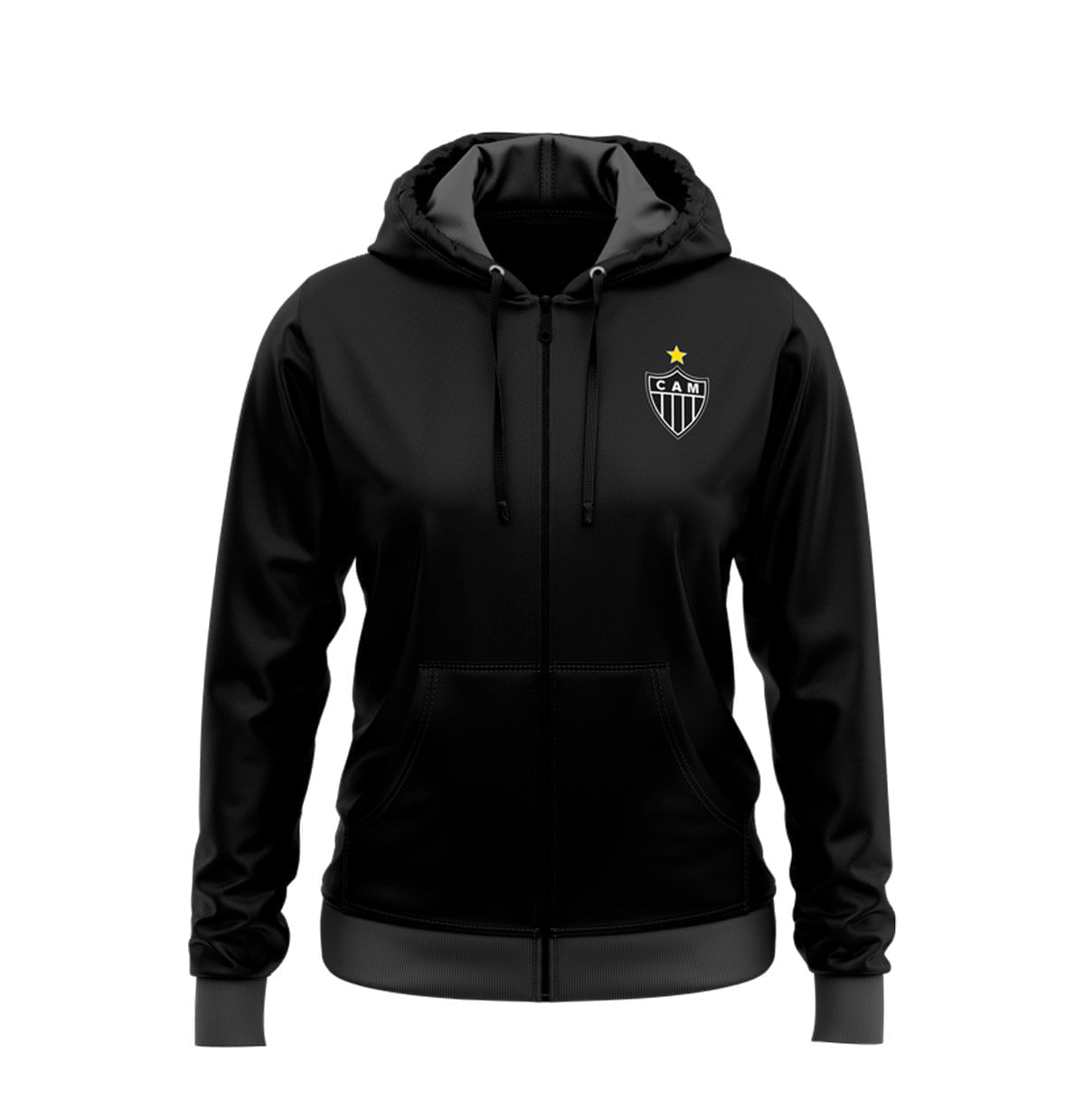 Miniatura Moletom Feminino com zíper Portlet Atlético Mineiro G