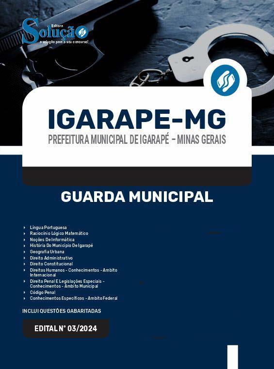 Miniatura Apostila Prefeitura De Igarapé Mg 2024 - Guarda Municipal