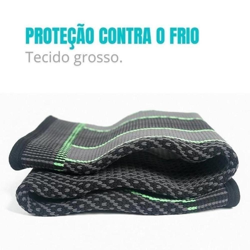 Joelheira De Compressão Meia Térmica 3-4 Esporte Corrida Tensor Perna Coxa Panturrilha Articulada Circulação Estabilidade