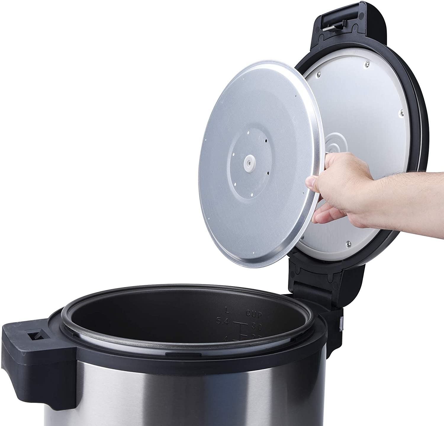 Miniatura Aroma Housewares Panela de Arroz Elétrica Comercial 76L Aço I noxidável 110V