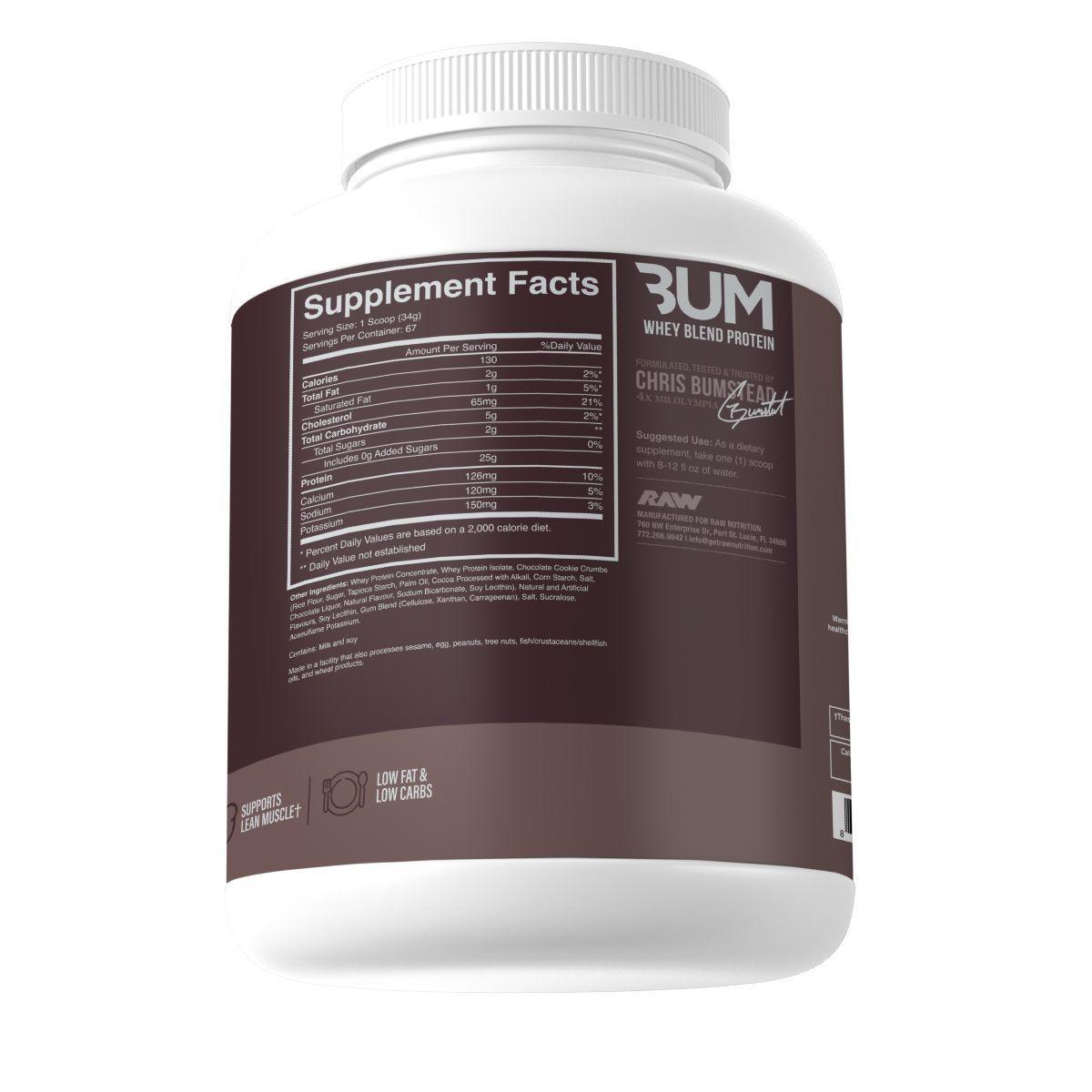 Miniatura 100% Whey Protein Raw Nutrition Isolada 2.2Kg Pó Cbum Blend