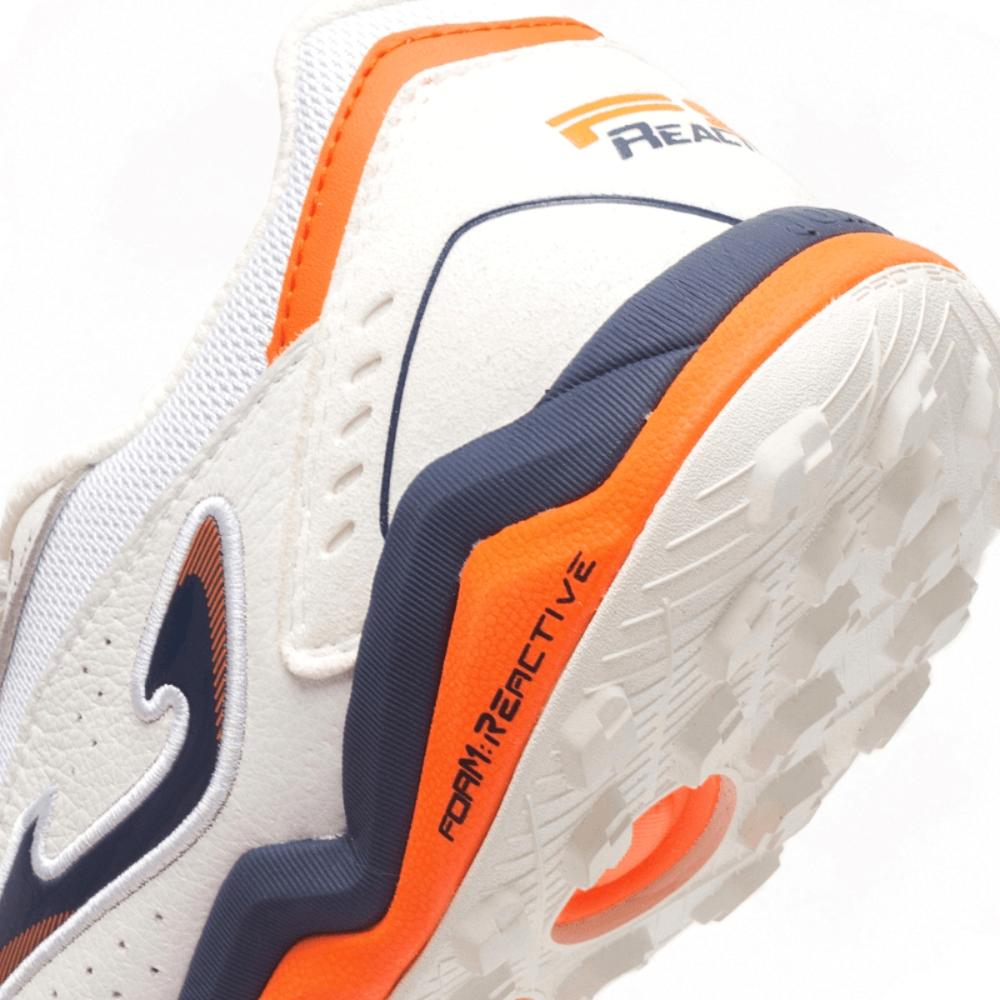 Chuteira Joma FS Reactive Society BRANCO/LARANJA - 40