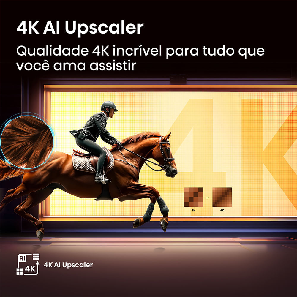 Smart TV 4K Hisense QLED 75” Polegadas com Dolby Vision, Dolby Atmos, HDR10+ e Wi-Fi - 75Q7QG Bivolt