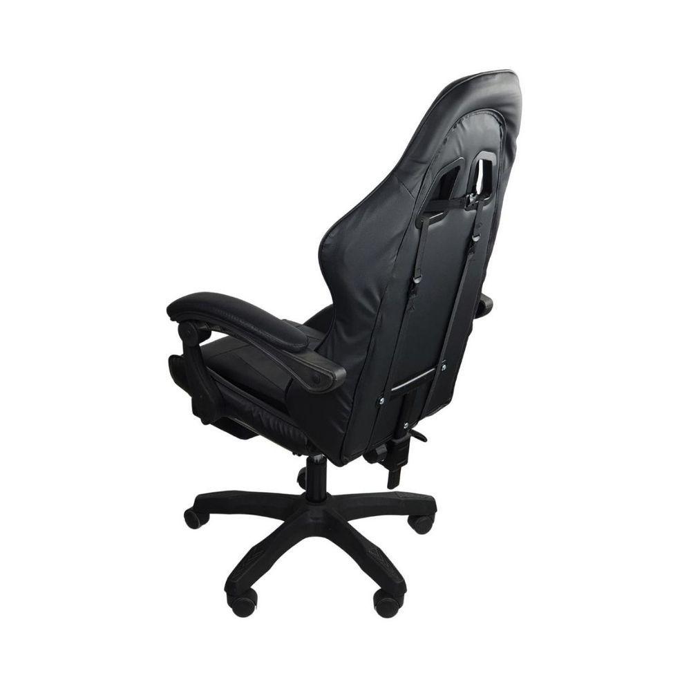 Miniatura Cadeira Gamer Stillus Ergonômica Com Apoio Para Os Pés Preto